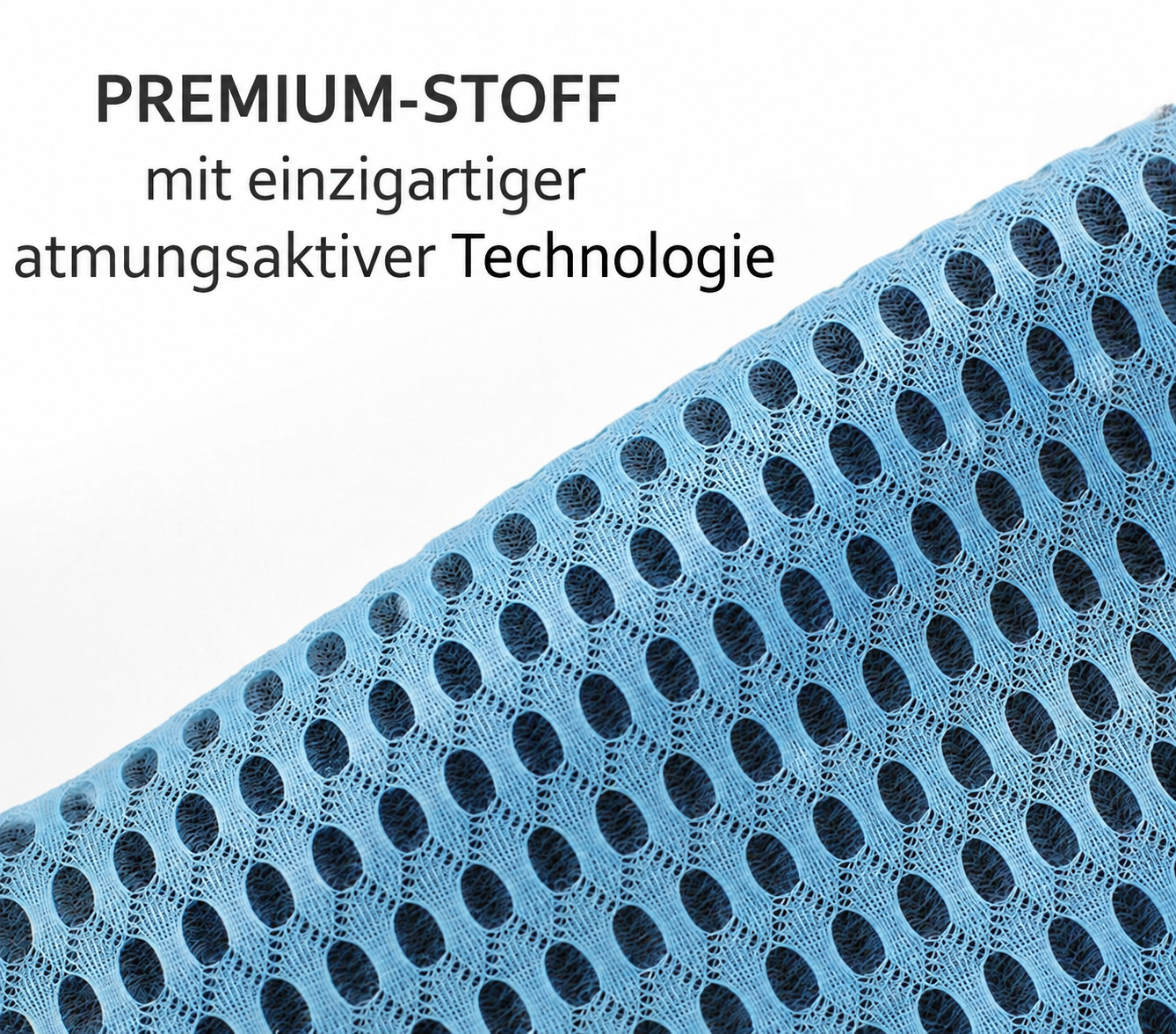 Premium-Stoff mit atmungsaktiver Technologie